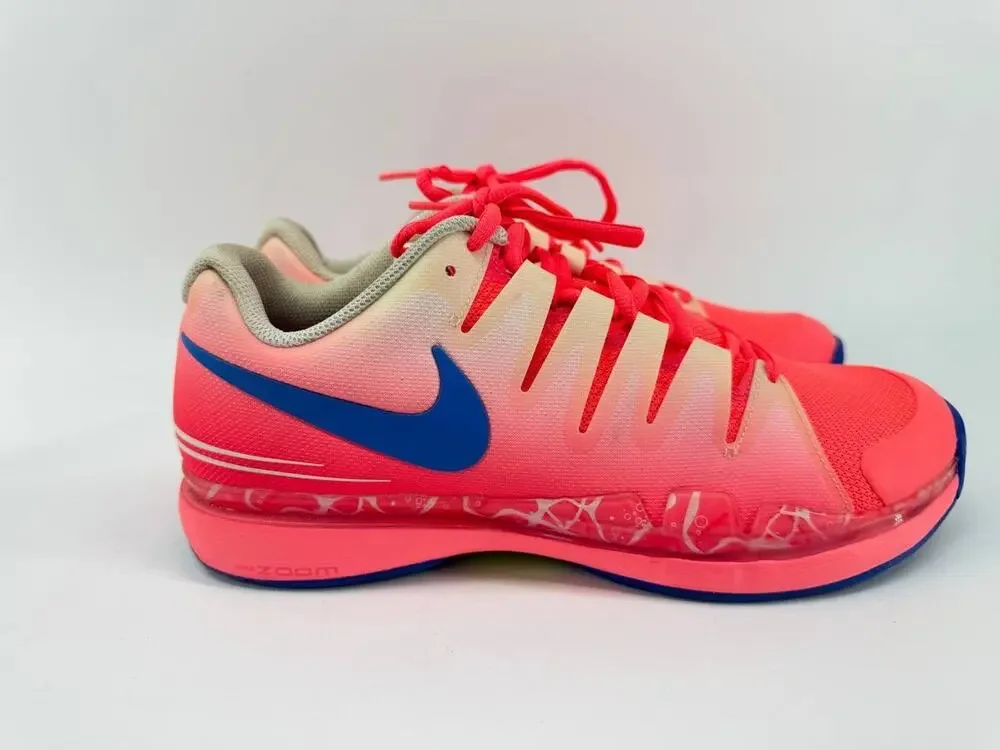 Nike Zoom Vapor 9.5 Tour Total Crimson Mens Tennis Shoes Pre-Owned